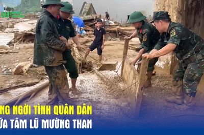 Sáng ngời tình quân dân giữa tâm lũ Mường Than