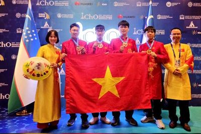 Việt Nam đoạt 4 huy chương vàng Olympic hóa học quốc tế