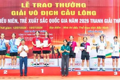 Cầu lông Bắc Ninh xếp thứ Nhì toàn đoàn tại giải vô địch trẻ quốc gia