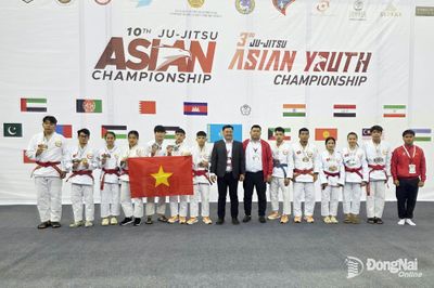 Các vận động viên Đồng Nai giành 4 huy chương vàng tại Giải vô địch và vô địch trẻ Jujitsu châu Á 2026