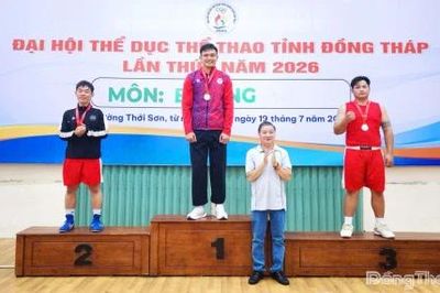 Trao 16 bộ huy chương tại giải Boxing Đại hội Thể dục thể thao tỉnh Đồng Tháp lần thứ I năm 2026