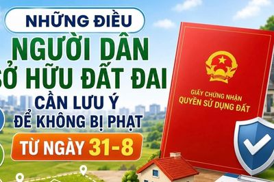 Infographic Những điều người dân sở hữu đất đai cần lưu ý để không bị phạt từ ngày 31-8