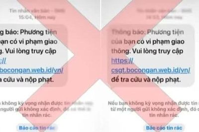 Cục Cảnh sát giao thông cảnh báo không bấm vào tin nhắn phạt nguội kèm đường link lạ