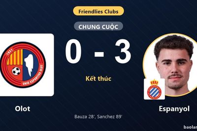 Olot nhận thất bại, Espanyol thắng đậm ở trận giao hữu CLB