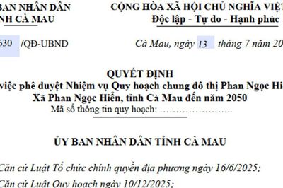 Quy hoạch đô thị ven biển Phan Ngọc Hiển 23.700ha tại Cà Mau: Trung tâm logistics và kinh tế biển