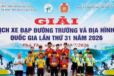 Bế mạc Giải Vô địch xe đạp đường trường và địa hình trẻ quốc gia lần thứ 31
