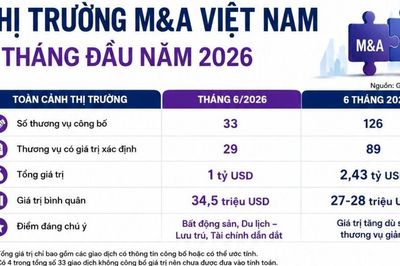 M&A tại Việt Nam đạt 2,43 tỷ USD sau nửa đầu năm, xuất hiện các thương vụ lớn