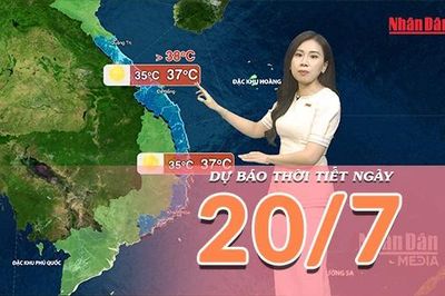 [Video] Dự báo thời tiết ngày 20/7/2026: Nguy cơ lũ quét tiếp diễn tại vùng núi Bắc Bộ, Trung Bộ nắng nóng lan rộng