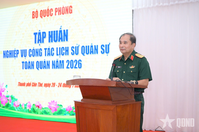Bộ Quốc phòng: Tập huấn nghiệp vụ công tác lịch sử quân sự toàn quân năm 2026