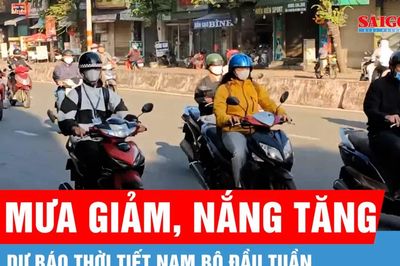 Nam bộ đầu tuần mưa giảm, nắng gia tăng