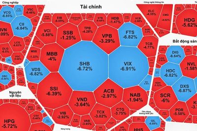 Chứng khoán lao dốc, cổ phiếu 'nằm sàn'