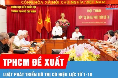 TPHCM đề xuất Luật Phát triển đô thị có hiệu lực từ 1-10
