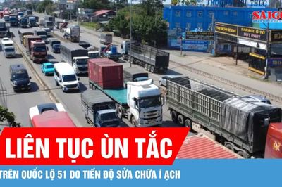 Tiến độ sửa chữa ì ạch, Quốc lộ 51 liên tục ùn tắc
