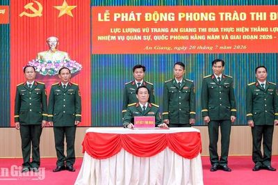 Lực lượng vũ trang An Giang phát động thi đua giai đoạn 2026 - 2030