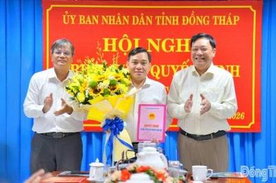 Đồng chí Ngô Huỳnh Quang Thái giữ chức vụ Giám đốc Sở Khoa học và Công nghệ tỉnh Đồng Tháp