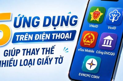 Infographic 5 ứng dụng trên điện thoại giúp thay thế nhiều loại giấy tờ