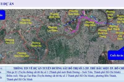 Tuyến metro Thủ Dầu Một - TP.HCM dài 35km đang được lấy ý kiến dân cư