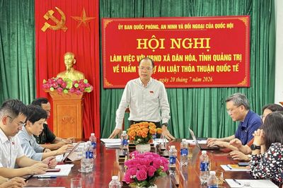 Ủy ban Quốc phòng, An ninh và Đối ngoại của Quốc hội khảo sát tại xã Dân Hóa
