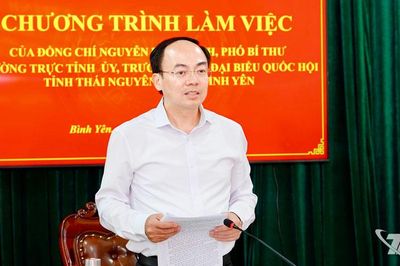 Đồng chí Phó Bí thư Thường trực Tỉnh ủy Nguyễn Đăng Bình làm việc với xã Bình Yên