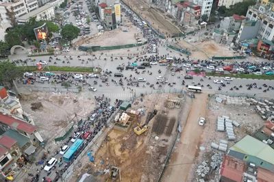 Hà Nội điều chỉnh tổ chức giao thông đường La Thành phục vụ thi công Vành đai 1