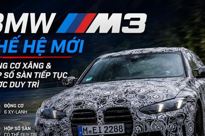 : BMW M3 thế hệ mới lộ diện, động cơ xăng và hộp số sàn gây chú ý