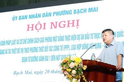 Phường Bạch Mai công khai chính sách giải phóng mặt bằng thực hiện Dự án trục cảnh quan Quốc lộ 1A