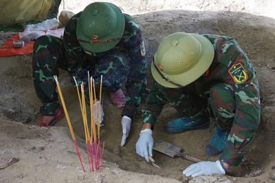 Quảng Trị: Quy tập 3 hài cốt liệt sĩ tại nơi nghi có mộ tập thể của hơn 90 chiến sĩ