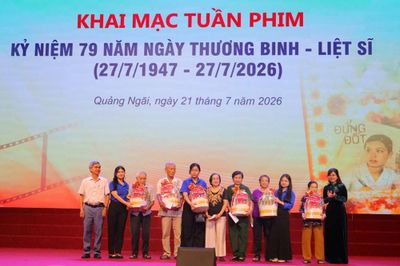 Quảng Ngãi khai mạc Tuần phim kỷ niệm 79 năm Ngày Thương binh - Liệt sĩ