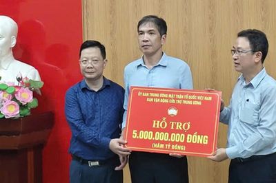 Ủy ban Trung ương MTTQ Việt Nam hỗ trợ 5 tỷ đồng cho tỉnh Lai Châu khắc phục hậu quả mưa lũ