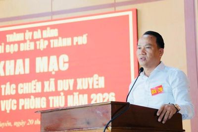 Khai mạc diễn tập tác chiến xã Duy Xuyên trong khu vực phòng thủ