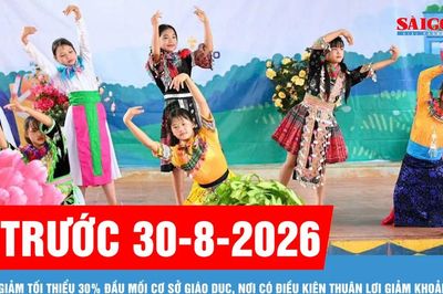 Trước 30-8: Giảm tối thiểu 30% đầu mối cơ sở giáo dục, nơi có điều kiện thuận lợi giảm khoảng 50%