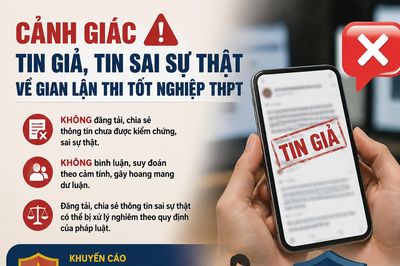 Công an tỉnh Ninh Bình cảnh báo thông tin sai sự thật về gian lận thi tốt nghiệp THPT