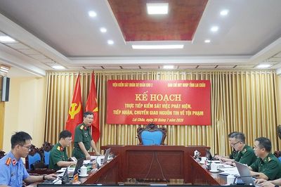 VKSQS Quân khu 2 kiểm sát trực tiếp tại Ban chỉ huy Bộ đội biên phòng tỉnh Lai Châu