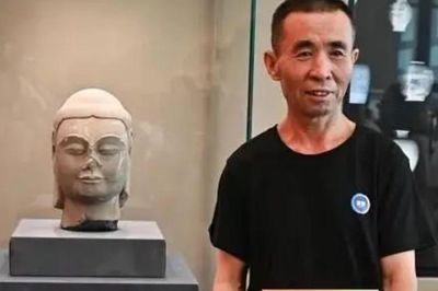 Phát hiện đầu tượng Phật 1.400 năm tuổi lúc đào đất, người đàn ông được thưởng 36 triệu đồng