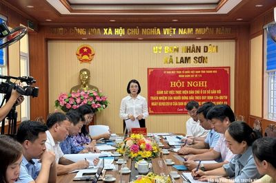 Giám sát việc thực hiện dân chủ ở cơ sở gắn với trách nhiệm của người đứng đầu tại xã Lam Sơn