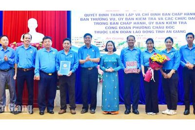 Công đoàn phường Châu Đốc, quản lý hơn 2.190 đoàn viên