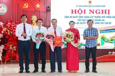 Thành lập Trường Phổ thông nội trú Tiểu học và THCS Khánh An