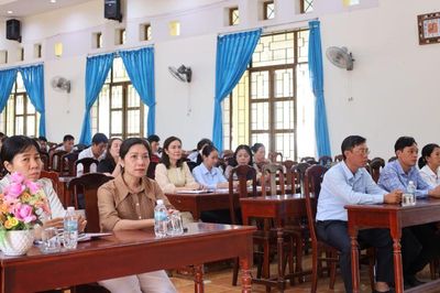 Trung tâm Chính trị xã Ninh Phước bồi dưỡng nghiệp vụ công tác Đảng cho 68 bí thư chi bộ