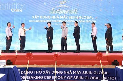 Động thổ nhà máy gần 1.000 tỷ đồng sản xuất linh kiện tàu thủy tại Khu Kinh tế Vân Phong