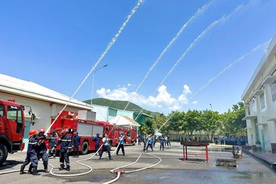 Thực tập phương án chữa cháy tại Công ty Cổ phần Nước giải khát Sanest Khánh Hòa