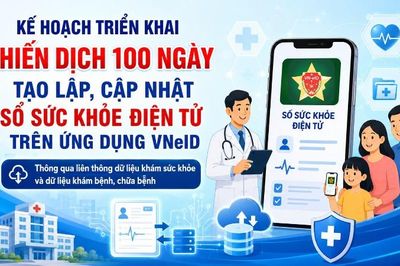Lai Châu: Chiến dịch 100 ngày tạo lập, cập nhật Sổ sức khỏe điện tử trên ứng dụng VNeID thông qua liên thông dữ liệu khám sức khỏe và dữ liệu khám bệnh, chữa bệnh