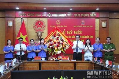 UBND tỉnh và Viện Kiểm sát nhân dân tỉnh ký kết quy chế phối hợp