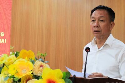 Phó Chủ tịch Thường trực HĐND tỉnh Vũ Quỳnh Khánh dự hội nghị đánh giá 1 năm vận hành chính quyền địa phương hai cấp tại xã Si Ma Cai