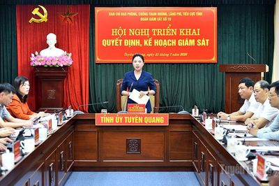 Công bố quyết định, kế hoạch giám sát về phòng chống tham nhũng, lãng phí