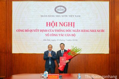 Công bố Quyết định điều động, bổ nhiệm Phó Vụ trưởng Vụ Tổ chức cán bộ NHNN