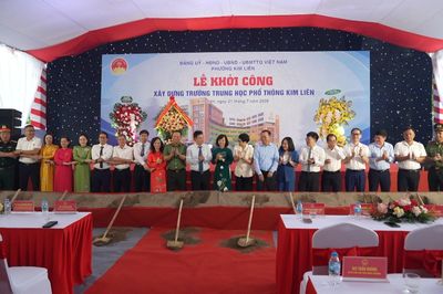 Khởi công dự án Trường THPT Kim Liên