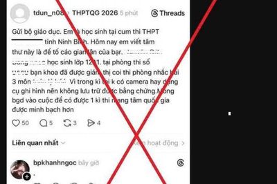 Công an Ninh Bình thông tin vụ 'tố' gian lận thi tốt nghiệp trung học phổ thông 2026