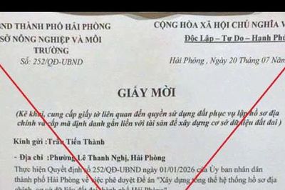 Cảnh báo giả mạo giấy mời bổ sung hồ sơ đất đai để lừa đảo