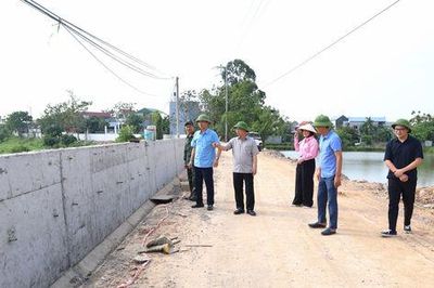 Đẩy nhanh thi công đê tả Bùi, hữu Đáy