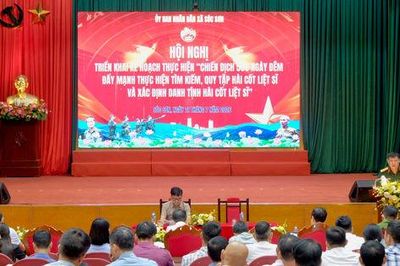Xã Sóc Sơn triển khai Chiến dịch 500 ngày đêm tìm kiếm, quy tập hài cốt liệt sĩ